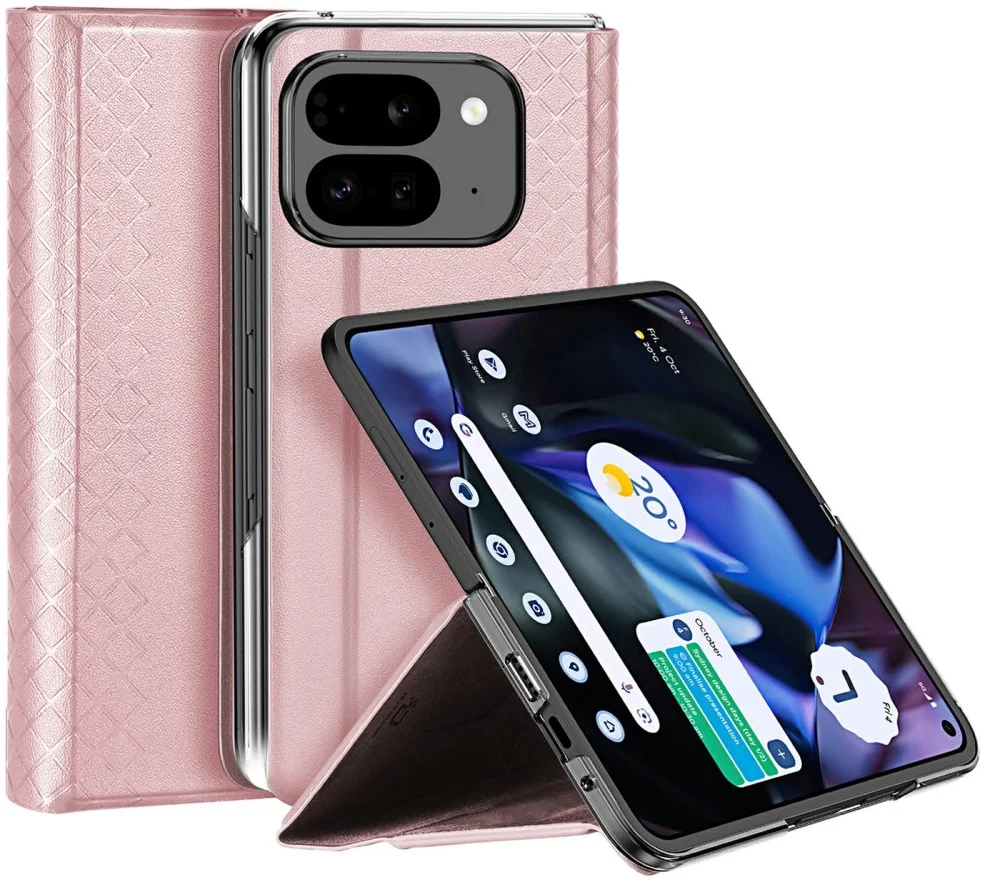 Dux Ducis Bril Google Pixel 9 Pro Fold Hoesje Back Cover Roze afbeelding 1