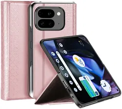 Dux Ducis Bril Google Pixel 9 Pro Fold Hoesje Back Cover Roze afbeelding