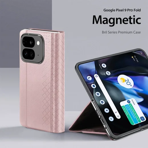 Dux Ducis Bril Google Pixel 9 Pro Fold Hoesje Back Cover Roze afbeelding 7