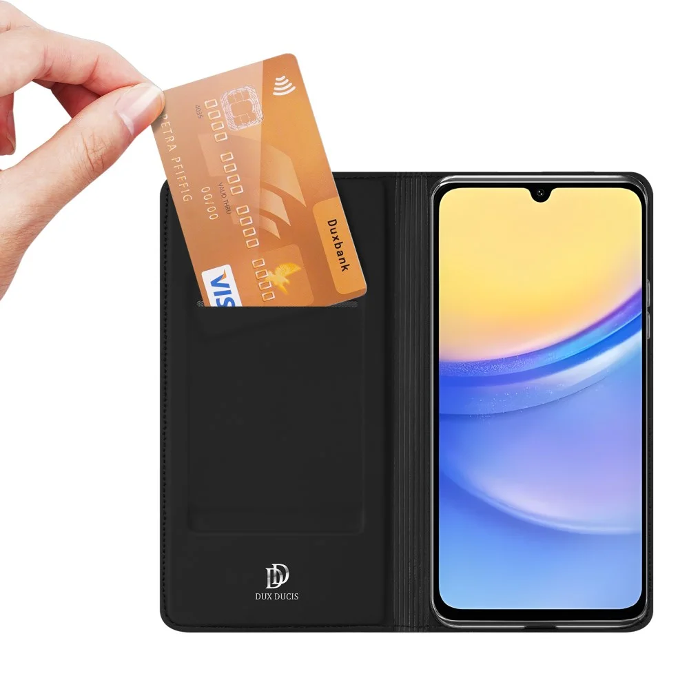 Dux Ducis Skin Pro Samsung Galaxy A16 Hoesje Portemonnee Zwart afbeelding 2