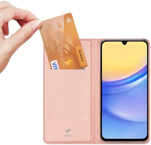 Dux Ducis Skin Pro Samsung Galaxy A16 Hoesje Portemonnee Roze afbeelding 2
