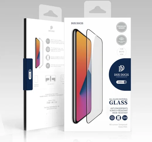 Dux Ducis Motorola Moto G34 Screen Protector 9H Tempered Glass 0.33mm afbeelding 8