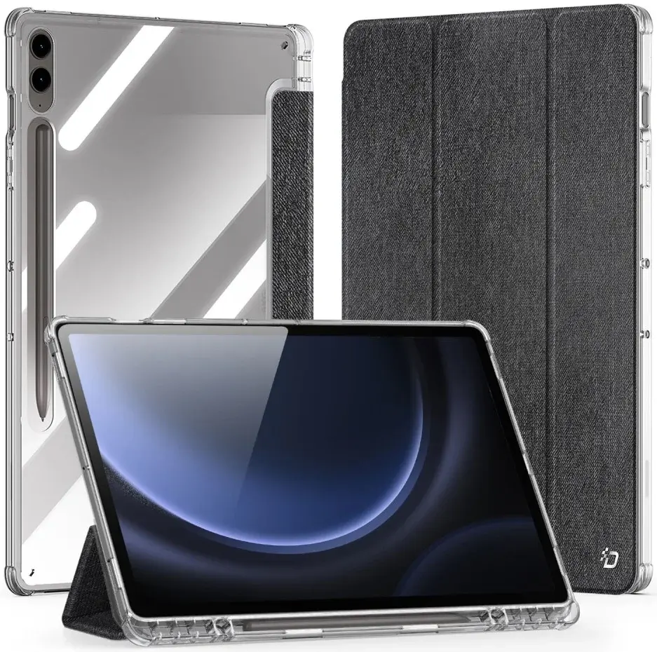 Dux Ducis Unid Samsung Galaxy Tab S10 Plus Hoes Book Case Transparant Zwart afbeelding 1