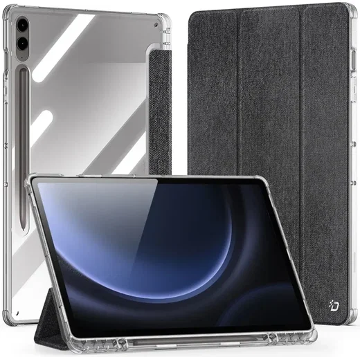 Dux Ducis Unid Samsung Galaxy Tab S10 Plus Hoes Book Case Transparant Zwart afbeelding 1