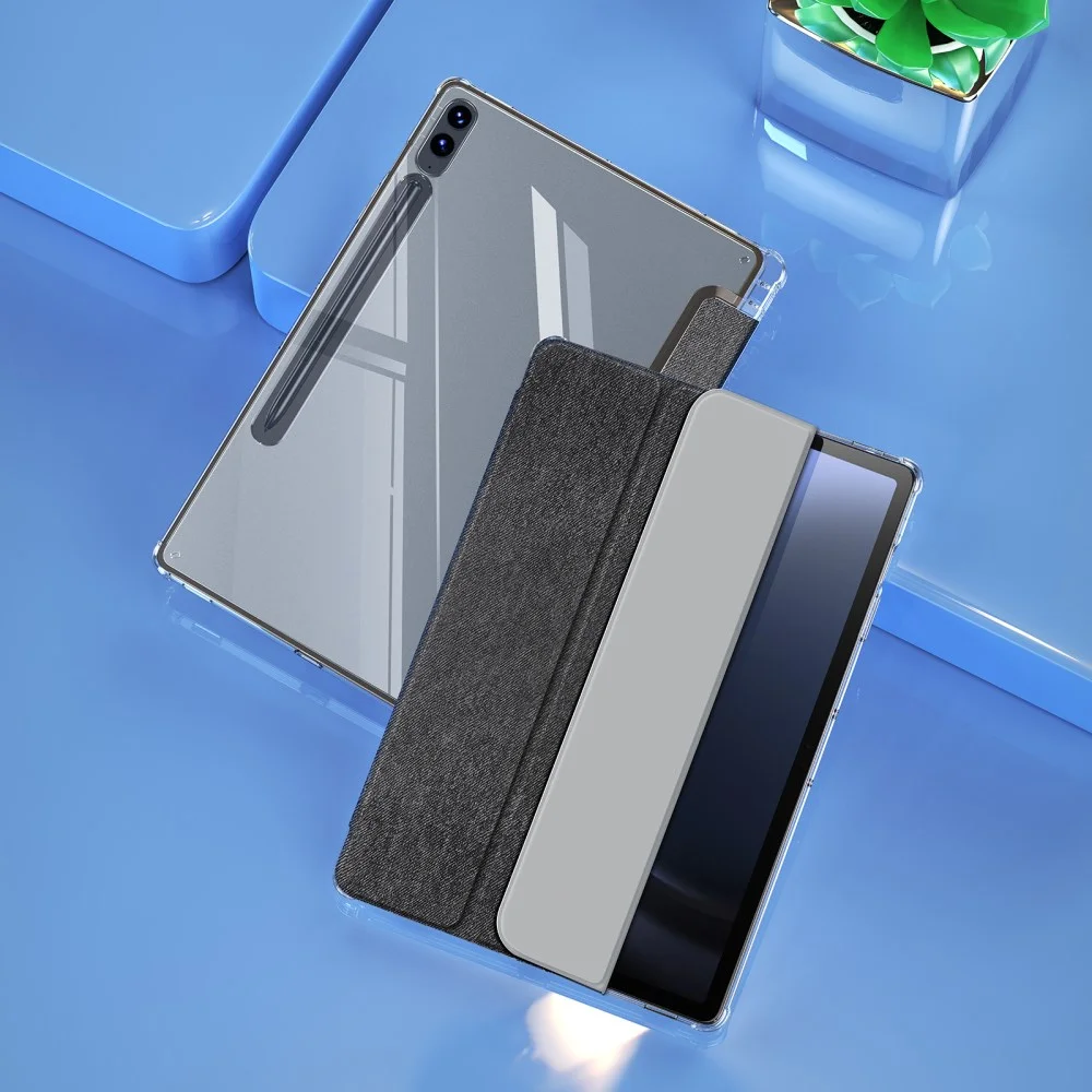 Dux Ducis Unid Samsung Galaxy Tab S10 Plus Hoes Book Case Transparant Zwart afbeelding 12