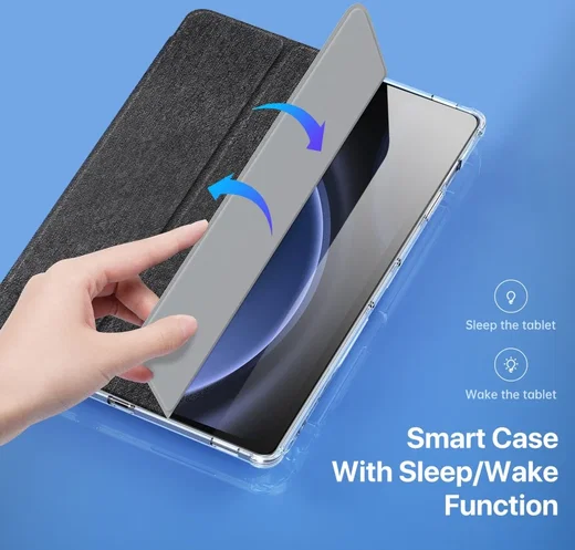 Dux Ducis Unid Samsung Galaxy Tab S10 Plus Hoes Book Case Transparant Zwart afbeelding 3