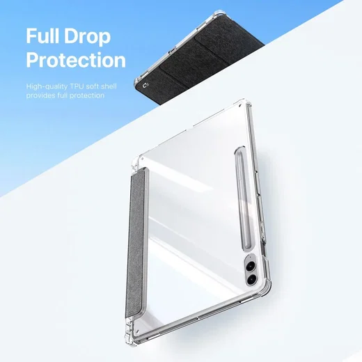 Dux Ducis Unid Samsung Galaxy Tab S10 Plus Hoes Book Case Transparant Zwart afbeelding 7