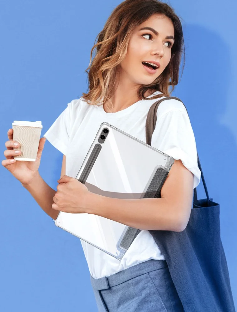 Dux Ducis Unid Samsung Galaxy Tab S10 Plus Hoes Book Case Transparant Zwart afbeelding 9
