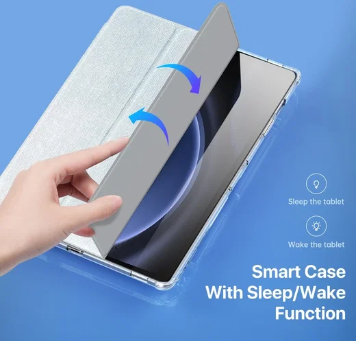 Dux Ducis Unid Samsung Galaxy Tab S10 Plus Hoes Book Case Transparant Blauw afbeelding 3
