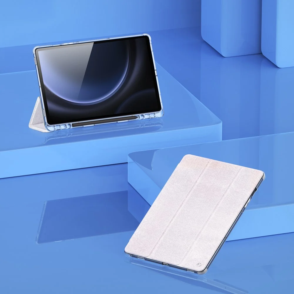 Dux Ducis Unid Samsung Galaxy Tab S10 Plus Hoes Book Case Transparant Roze afbeelding 10