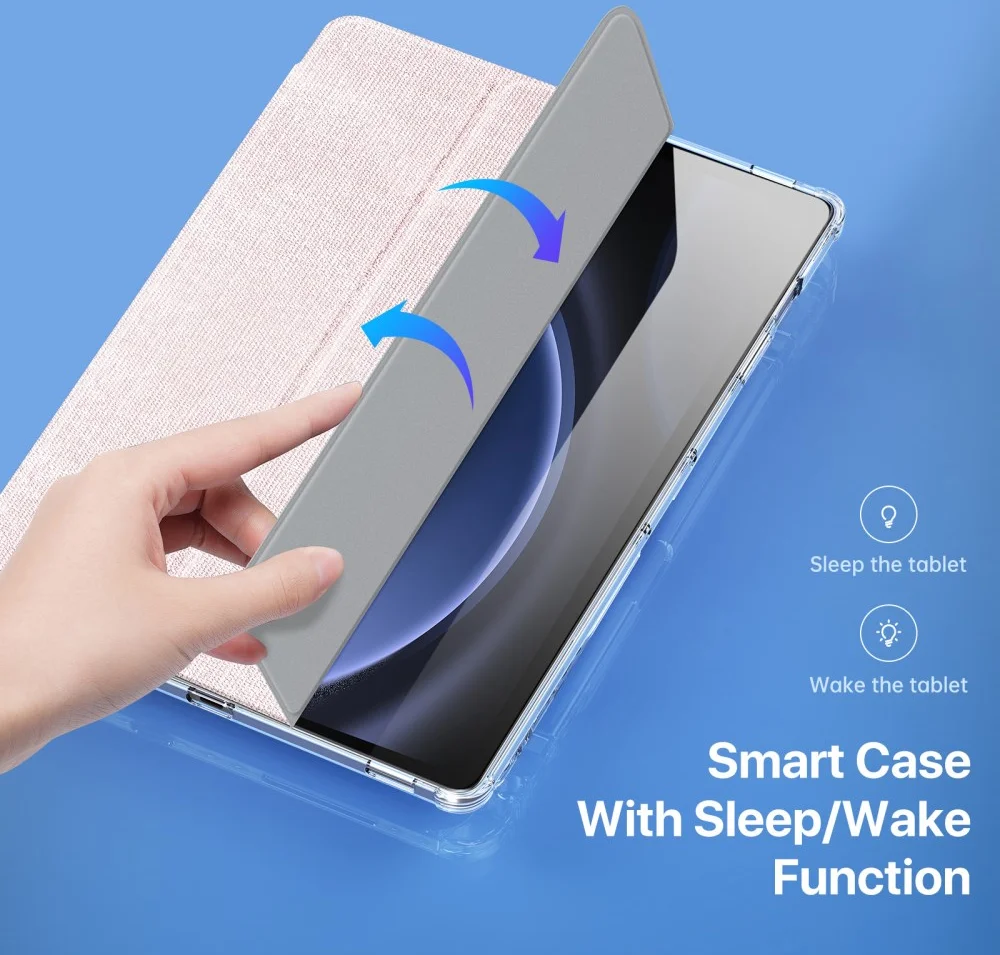 Dux Ducis Unid Samsung Galaxy Tab S10 Plus Hoes Book Case Transparant Roze afbeelding 3