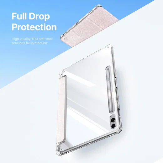 Dux Ducis Unid Samsung Galaxy Tab S10 Plus Hoes Book Case Transparant Roze afbeelding 7