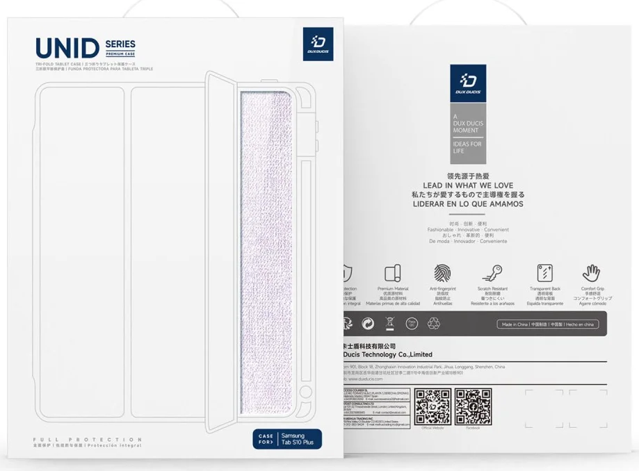 Dux Ducis Unid Samsung Galaxy Tab S10 Plus Hoes Book Case Transparant Paars afbeelding 13