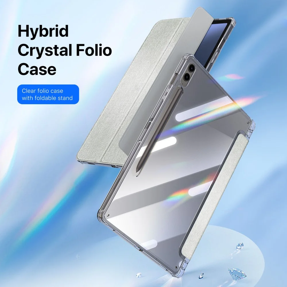 Dux Ducis Unid Samsung Galaxy Tab S10 Plus Hoes Book Case Transparant Groen afbeelding 5