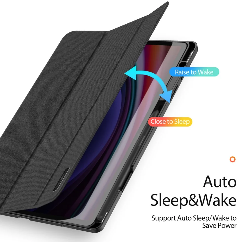 Dux Ducis Domo Samsung Galaxy Tab S10 Plus Hoes Tri-Fold Book Case Zwart afbeelding 4