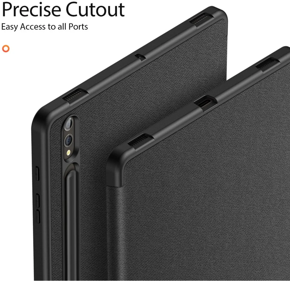 Dux Ducis Domo Samsung Galaxy Tab S10 Plus Hoes Tri-Fold Book Case Zwart afbeelding 9