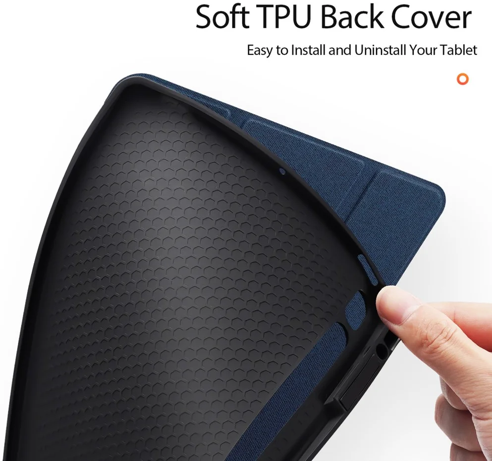 Dux Ducis Domo Samsung Galaxy Tab S10 Plus Hoes Tri-Fold Book Case Blauw afbeelding 5