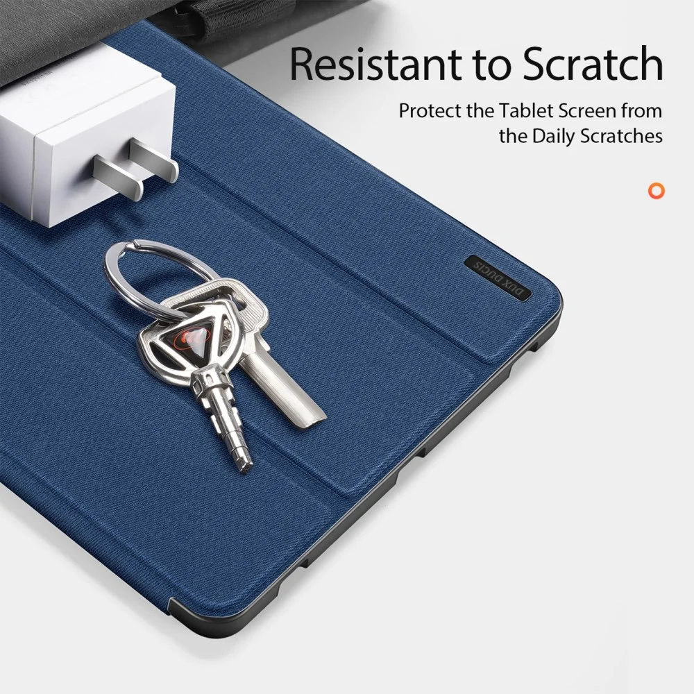 Dux Ducis Domo Samsung Galaxy Tab S10 Plus Hoes Tri-Fold Book Case Blauw afbeelding 7
