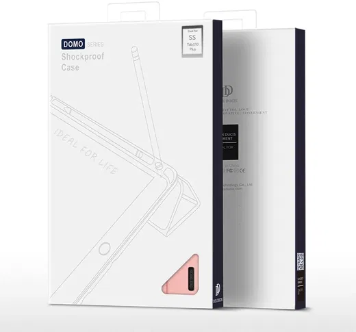 Dux Ducis Domo Samsung Galaxy Tab S10 Plus Hoes Tri-Fold Book Case Roze afbeelding 11