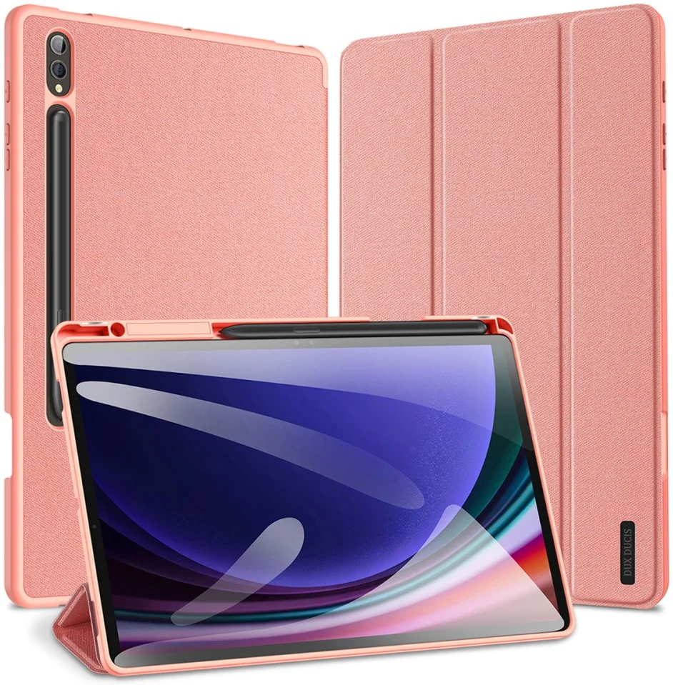 Dux Ducis Domo Samsung Galaxy Tab S10 Plus Hoes Tri-Fold Book Case Roze afbeelding 2