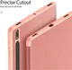Dux Ducis Domo Samsung Galaxy Tab S10 Plus Hoes Tri-Fold Book Case Roze afbeelding 9
