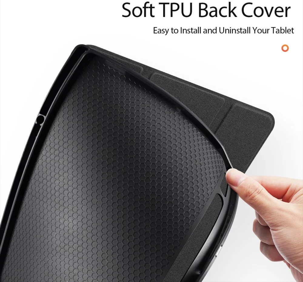Dux Ducis Domo Samsung Galaxy Tab S10 Ultra Hoes Tri-Fold Book Case Zwart afbeelding 8