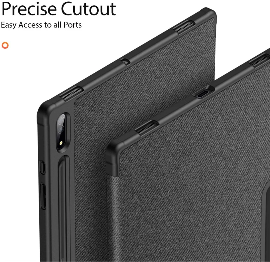 Dux Ducis Domo Samsung Galaxy Tab S10 Ultra Hoes Tri-Fold Book Case Zwart afbeelding 9