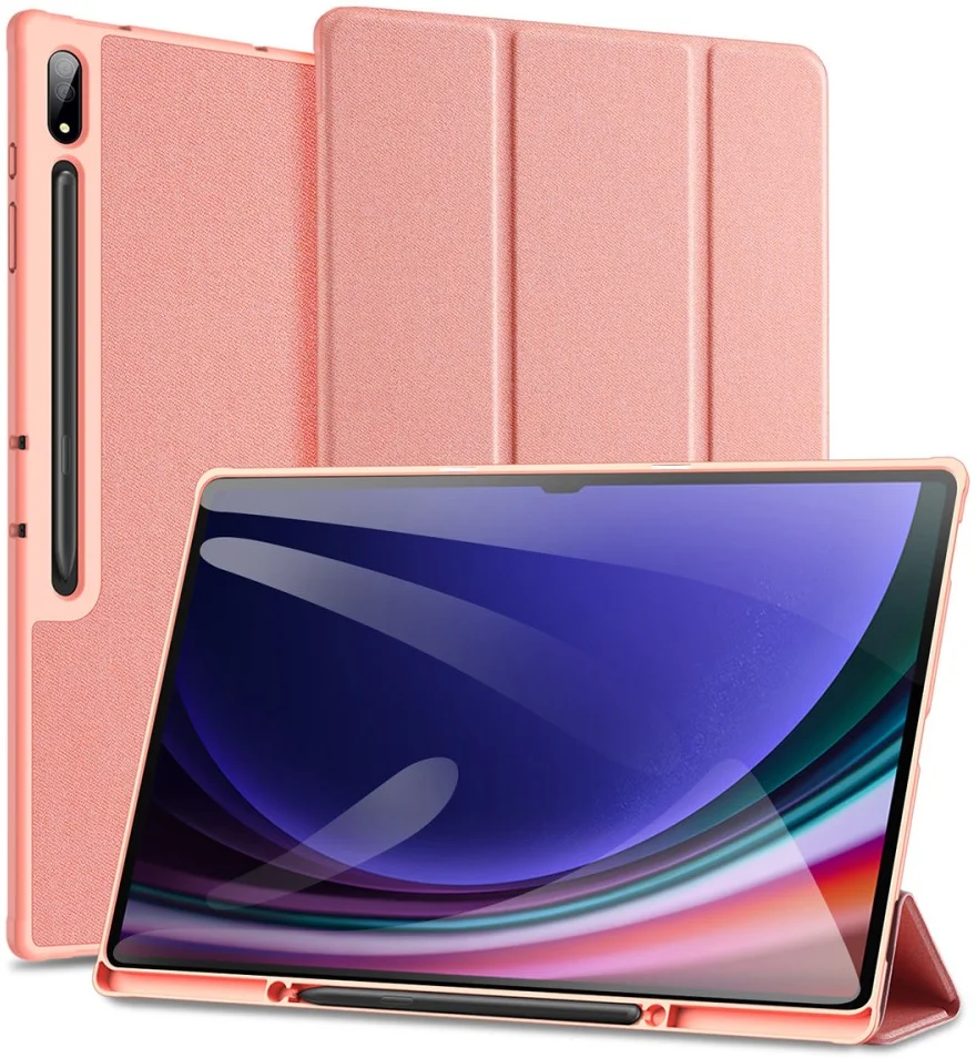 Dux Ducis Domo Samsung Galaxy Tab S10 Ultra Hoes Tri-Fold Book Case Roze afbeelding 1