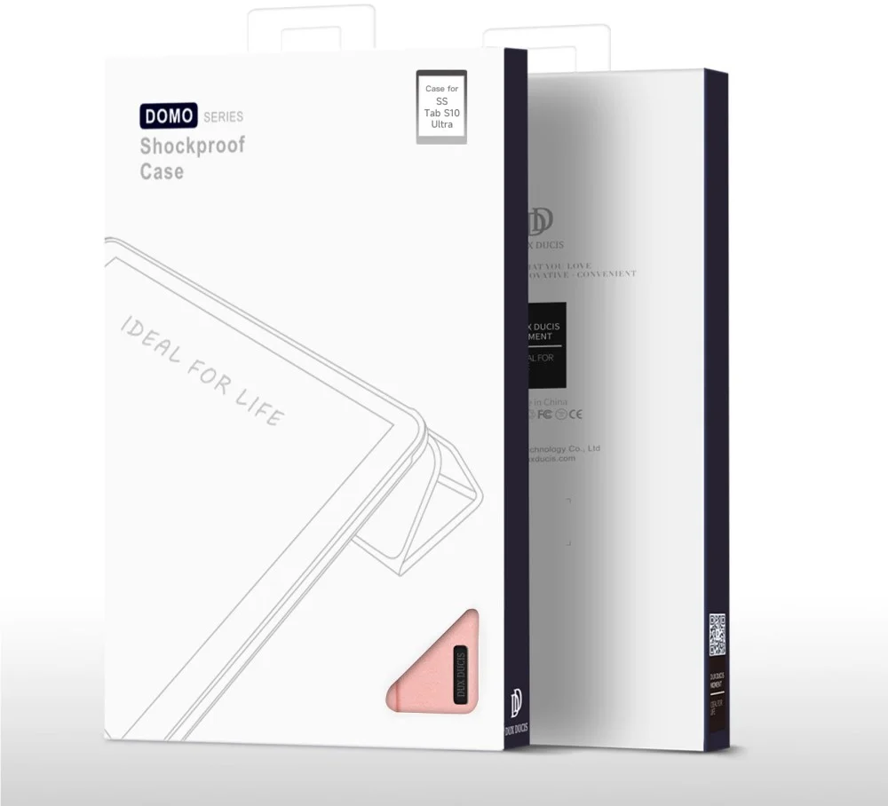 Dux Ducis Domo Samsung Galaxy Tab S10 Ultra Hoes Tri-Fold Book Case Roze afbeelding 10
