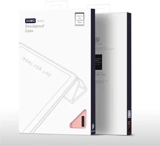 Dux Ducis Domo Samsung Galaxy Tab S10 Ultra Hoes Tri-Fold Book Case Roze afbeelding 10