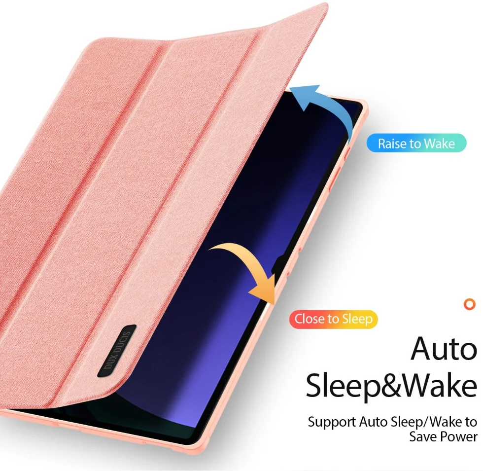 Dux Ducis Domo Samsung Galaxy Tab S10 Ultra Hoes Tri-Fold Book Case Roze afbeelding 2