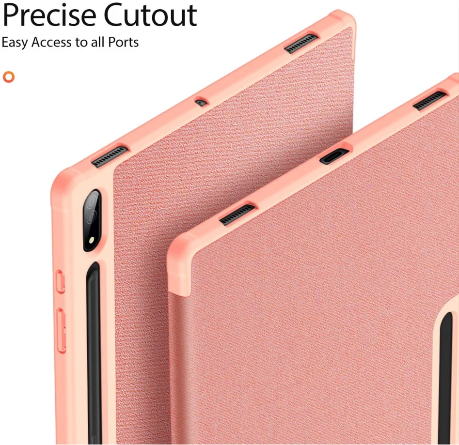 Dux Ducis Domo Samsung Galaxy Tab S10 Ultra Hoes Tri-Fold Book Case Roze afbeelding 9