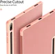 Dux Ducis Domo Samsung Galaxy Tab S10 Ultra Hoes Tri-Fold Book Case Roze afbeelding 9