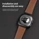 Dux Ducis YA - Samsung Galaxy Watch Ultra Bandje - Echt Leer - Zwart afbeelding 6