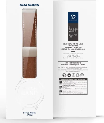 Dux Ducis YA - Samsung Galaxy Watch Ultra Bandje - Echt Leer - Bruin afbeelding 12