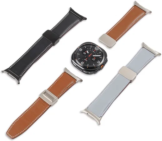 Dux Ducis YA - Samsung Galaxy Watch Ultra Bandje - Echt Leer - Bruin afbeelding 11
