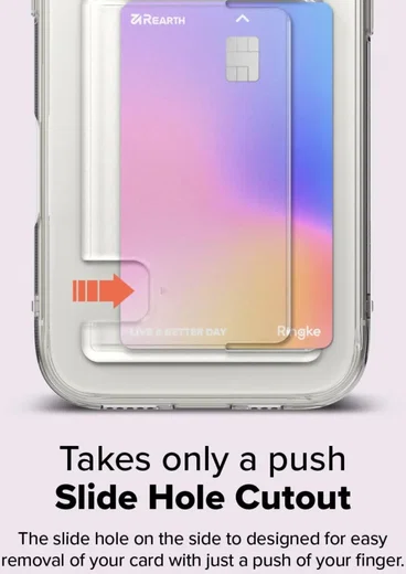 Ringke Fusion Card Apple iPhone 16 Pro Max Hoesje Kaarthouder Transparant afbeelding 4