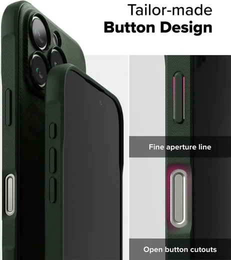 Ringke Onyx Apple iPhone 16 Pro Max Hoesje Flexibel TPU Back Cover Camo Groen afbeelding 8
