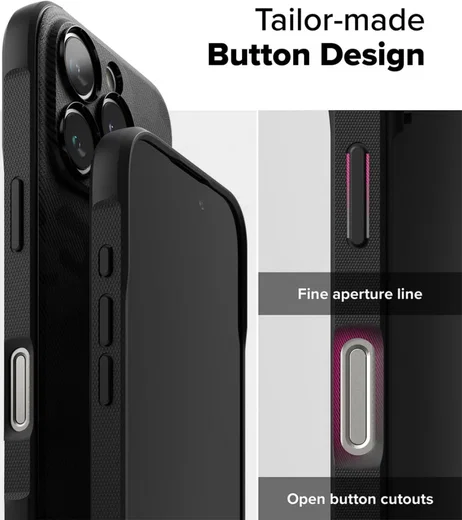 Ringke Onyx Magnetic Apple iPhone 16 Pro Max Hoesje MagSafe Camo Zwart afbeelding 7