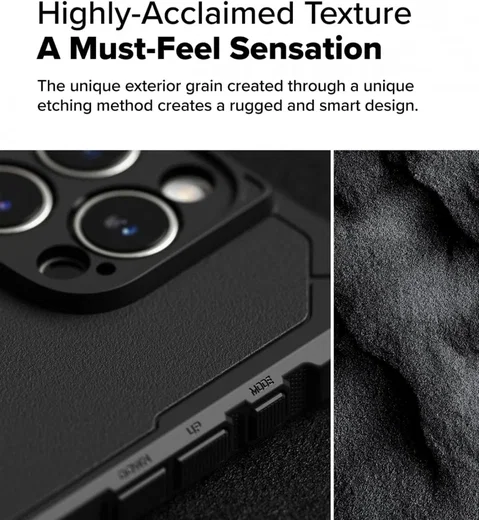 Ringke Rugged Gear iPhone 16 Pro Max Hoesje Back Cover Zwart afbeelding 7