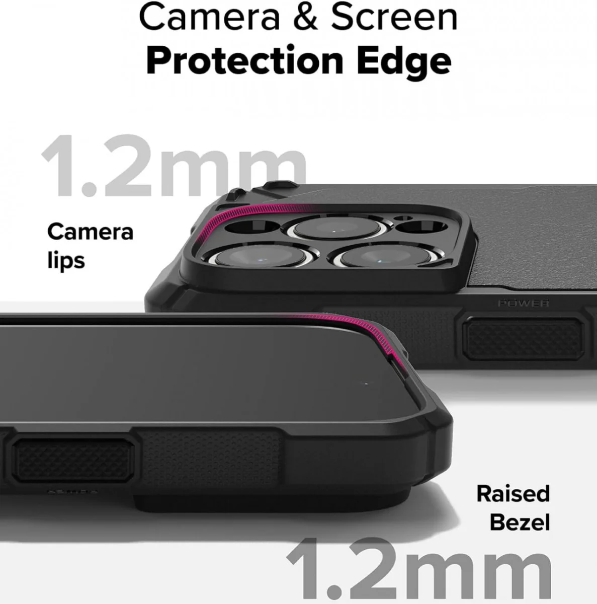 Ringke Rugged Gear iPhone 16 Pro Max Hoesje Back Cover Zwart afbeelding 9