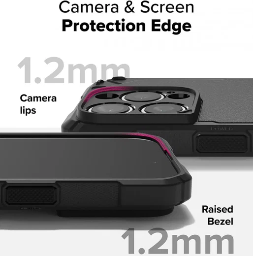 Ringke Rugged Gear iPhone 16 Pro Max Hoesje Back Cover Zwart afbeelding 9