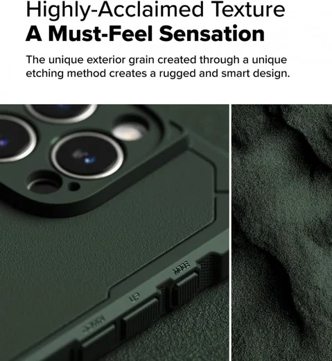 Ringke Rugged Gear Magnetic Apple iPhone 16 Pro Max Hoesje MagSafe Groen afbeelding 6