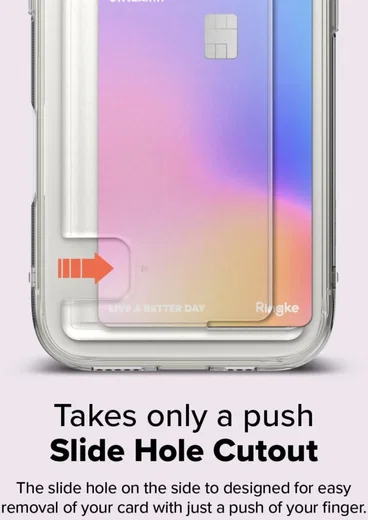 Ringke Fusion Card Apple iPhone 16 Pro Hoesje Kaarthouder Transparant afbeelding 4