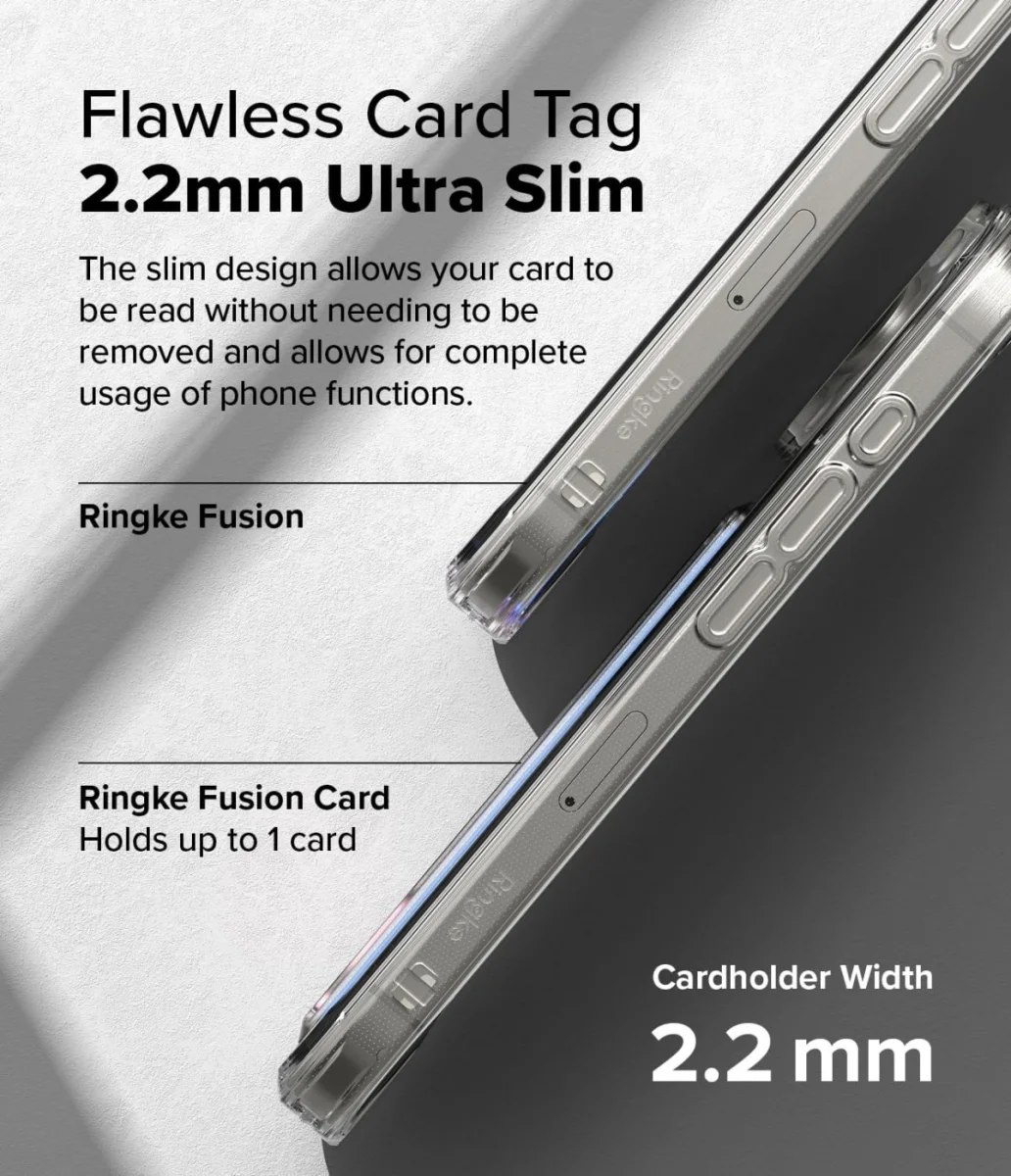 Ringke Fusion Card Apple iPhone 16 Pro Hoesje Kaarthouder Transparant afbeelding 8