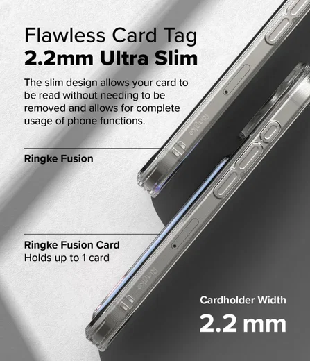 Ringke Fusion Card Apple iPhone 16 Pro Hoesje Kaarthouder Transparant afbeelding 8