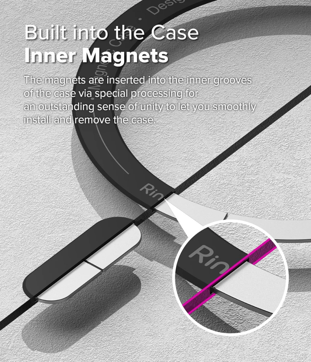 Ringke Fusion Bold Magnetic Apple iPhone 16 Pro Hoesje MagSafe Back Cover Zwart afbeelding 10