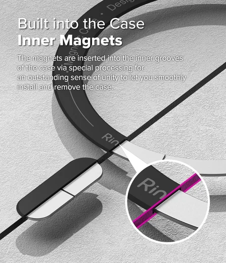 Ringke Fusion Bold Magnetic Apple iPhone 16 Pro Hoesje MagSafe Back Cover Zwart afbeelding 10