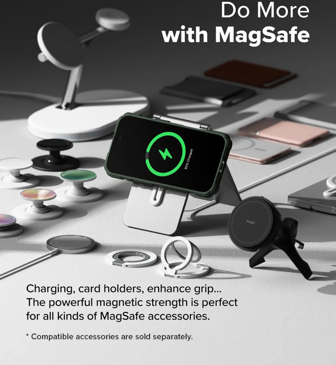Ringke Rugged Gear Magnetic Apple iPhone 16 Pro Hoesje MagSafe Groen afbeelding 5