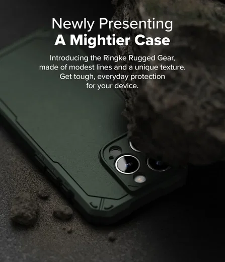 Ringke Rugged Gear Magnetic Apple iPhone 16 Pro Hoesje MagSafe Groen afbeelding 6